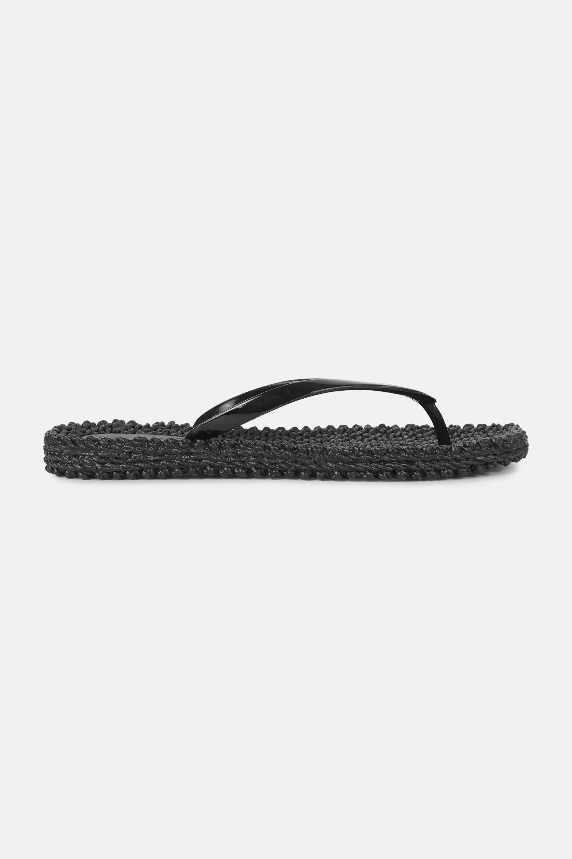 Metallic Flip Flop - Black