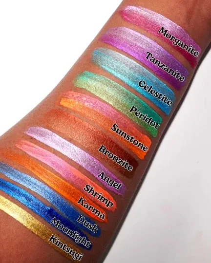 METALLIC WET EYELINERS - SUNSTONE - SPLIT LINER - GLISTEN COSMETICS