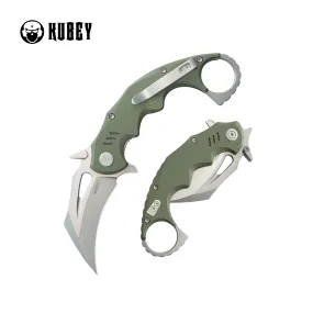 Mini Wrath Karambit Folding Knife Green G-10 Handle 2.44 Beadblast 14C28N Blade KU262B