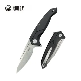 RBC-1 Outdoor Flipper Knife Black G10 Handle 3.46 Stonewash 14C28N KU373A