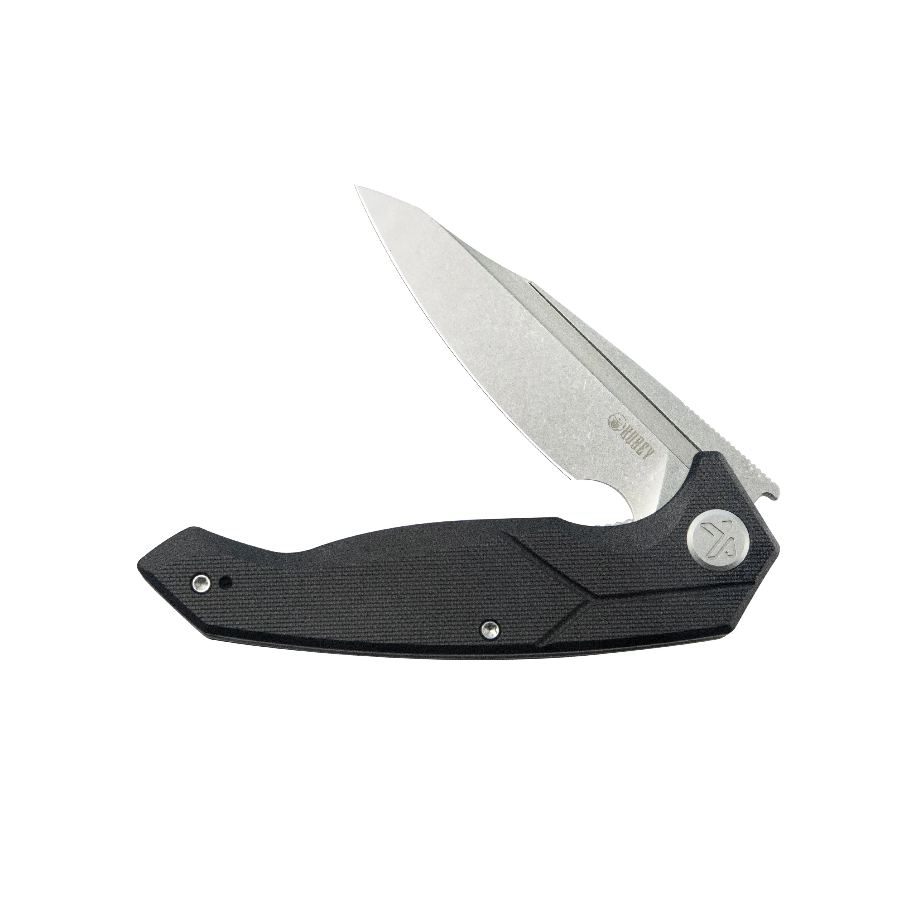 RBC-1 Outdoor Flipper Knife Black G10 Handle 3.46 Stonewash 14C28N KU373A