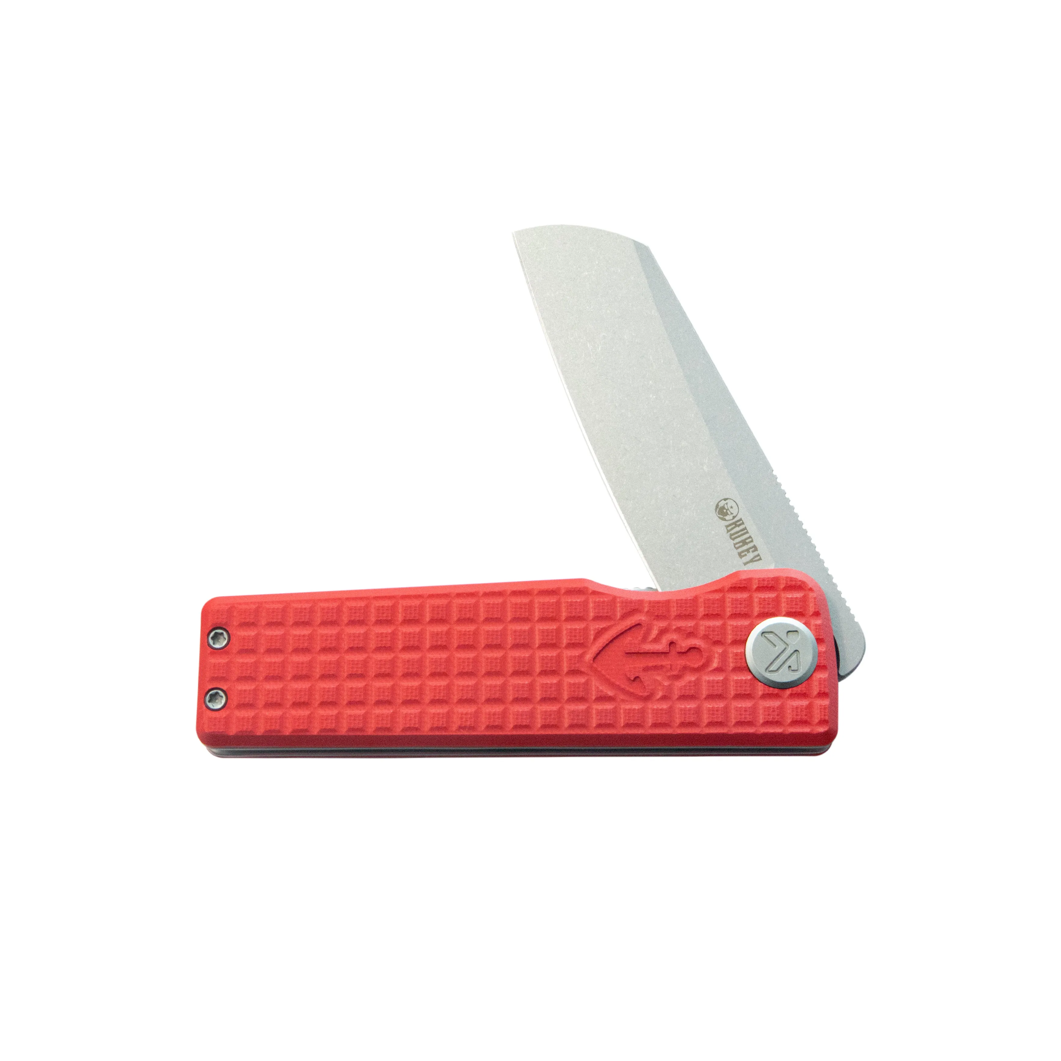 Sailor Liner Lock Flipper Outdoor Folding Knife Red G10 Handle 3.11 Stonewash 14C28N Blade KU317L