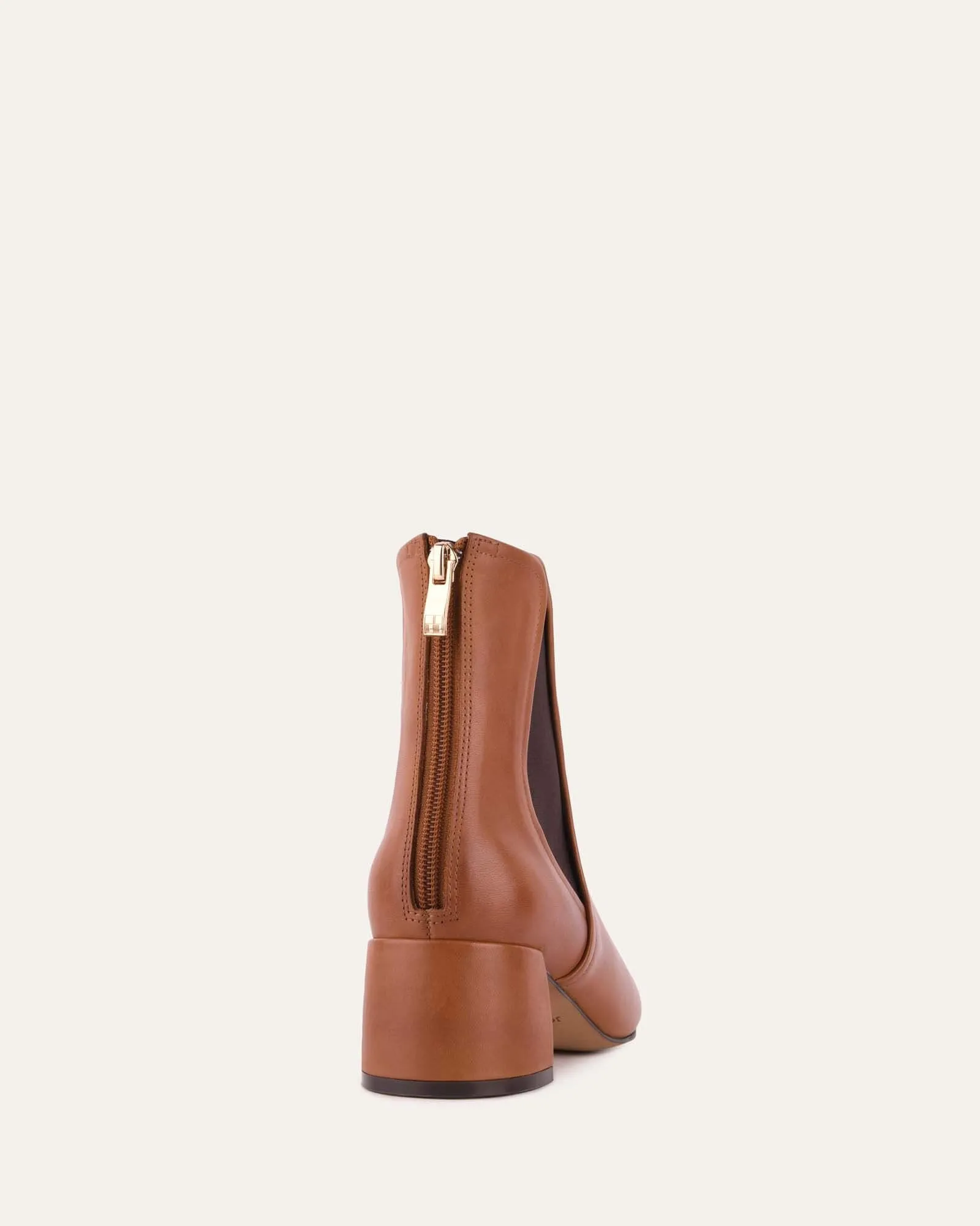 STEVIE MID ANKLE BOOTS TAN LEATHER