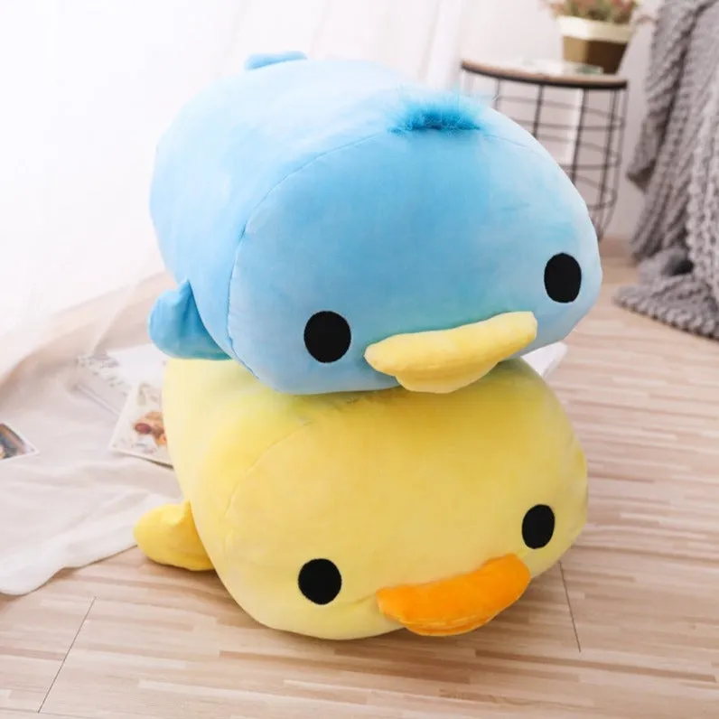 Stuffed Cute Yellow & Blue Duck Pillow Plush Toy