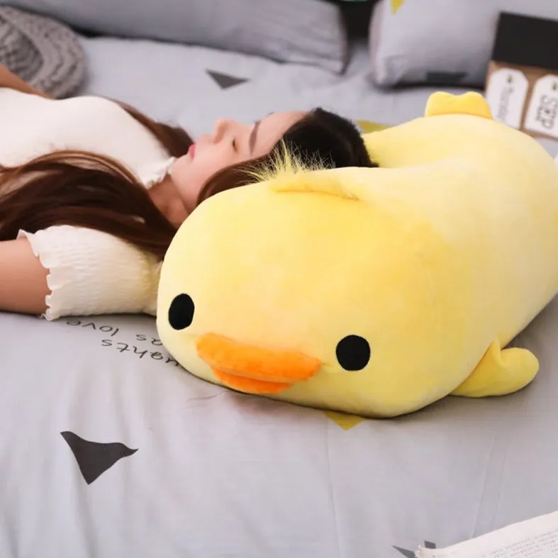 Stuffed Cute Yellow & Blue Duck Pillow Plush Toy