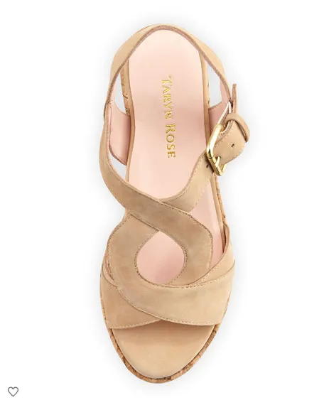 TARYN ROSE Women's •Marianna• Cork Wedge Sandal