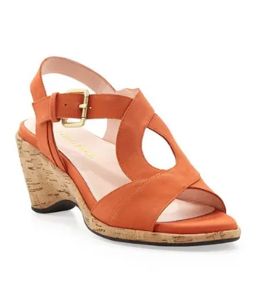 TARYN ROSE Women's •Marianna• Cork Wedge Sandal