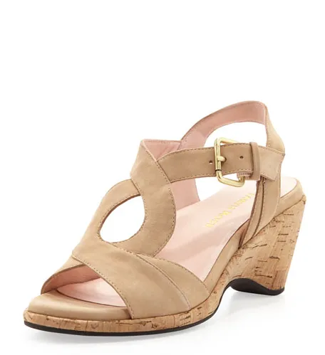 TARYN ROSE Women's •Marianna• Cork Wedge Sandal