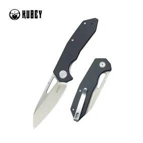 Vagrant Liner Lock Folding Knife Black G10 Handle 3.1 Sandblast 14C28N KU291N