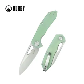 Vagrant Liner Lock Folding Knife Jade G10 Handle 3.1 Sandblast 14C28N KU291M